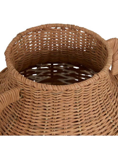 Vase en rotin tressé sur structure acier SORO - Kiabi