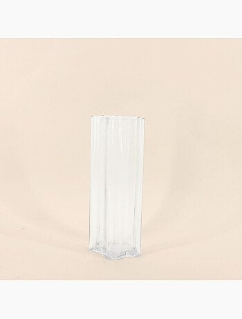 Vase en verre 30cm forme organique