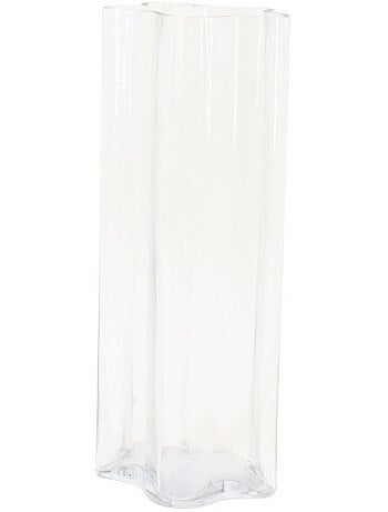 Vase en verre 30cm forme organique