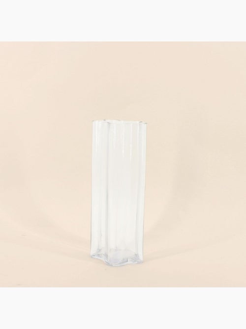 Vase en verre 30cm forme organique - Kiabi