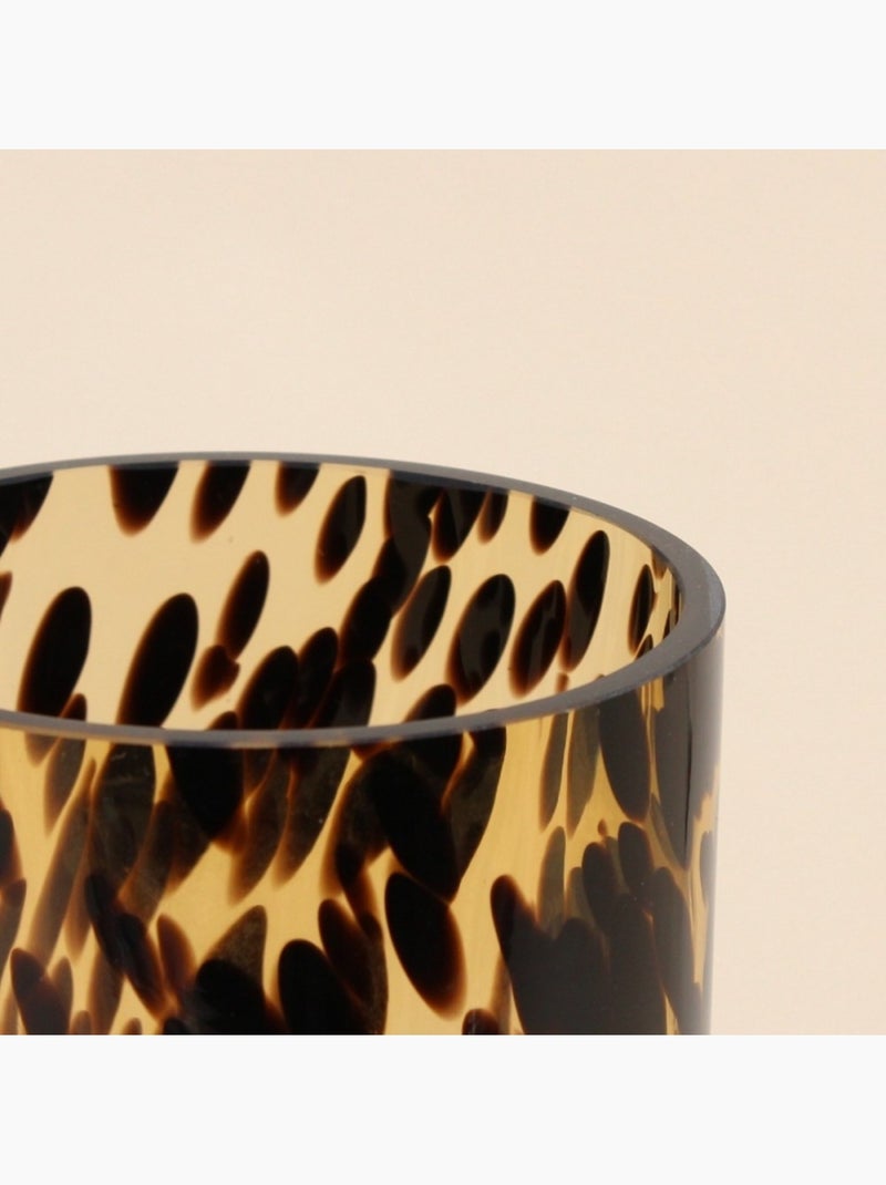 Vase en verre ambré effet léopard - AFIBEL N/A - Kiabi