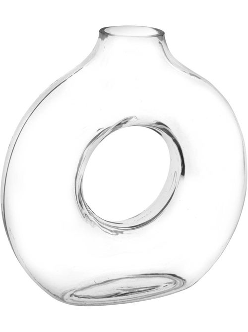 Vase en verre circle - Kiabi