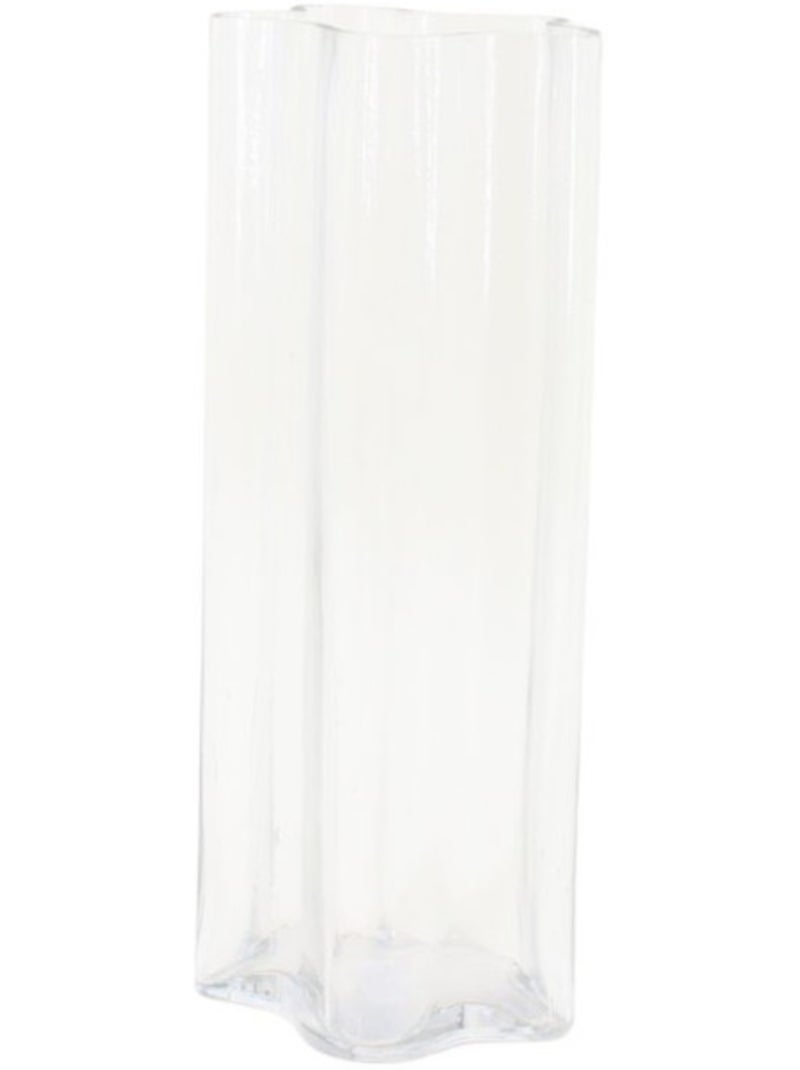 Vase en verre forme organique, H30cm Transparent - Kiabi