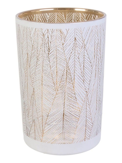 Vase en verre motif feuillage TAURI - Kiabi