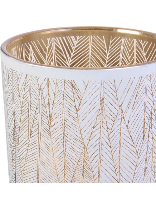 Vase en verre motif feuillage TAURI - Kiabi