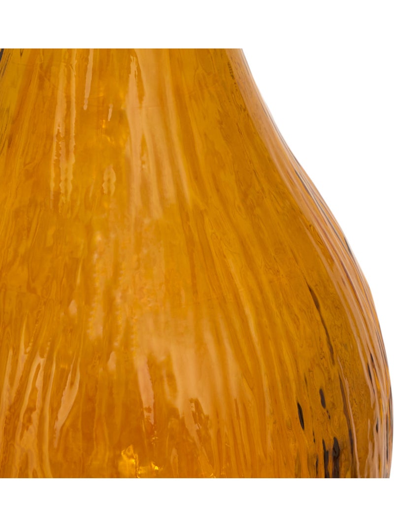 Vase en verre recyclé CARIA Jaune - Kiabi