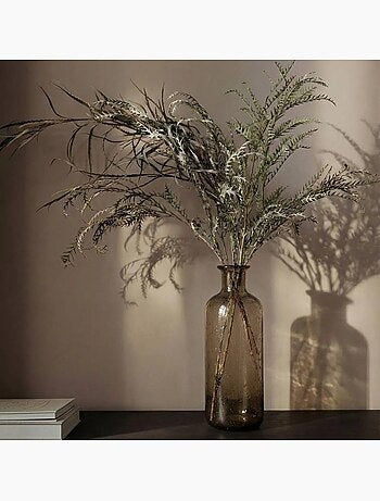 Vase en verre teinté bulles 30cm