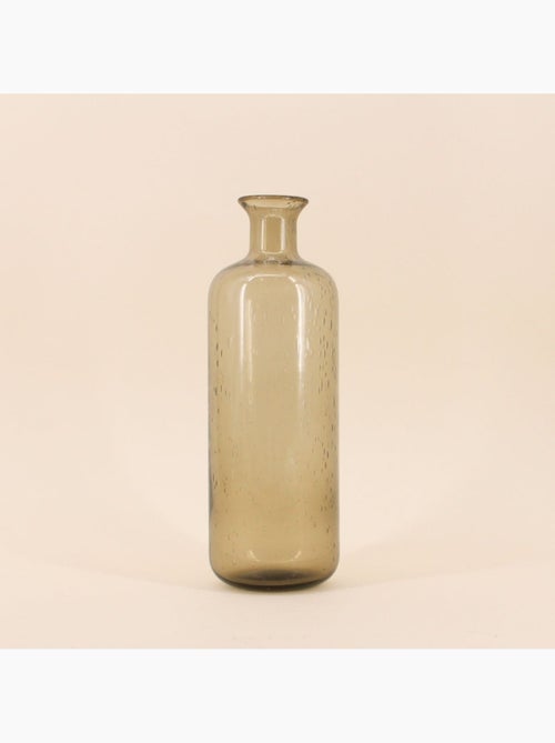 Vase en verre teinté bulles 30cm - Kiabi