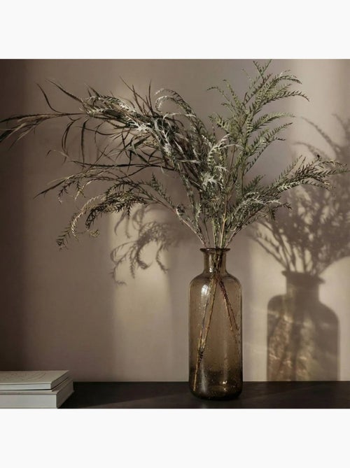 Vase en verre teinté bulles 30cm - Kiabi