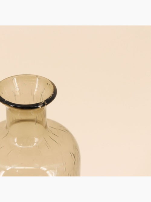 Vase en verre teinté bulles 30cm - Kiabi