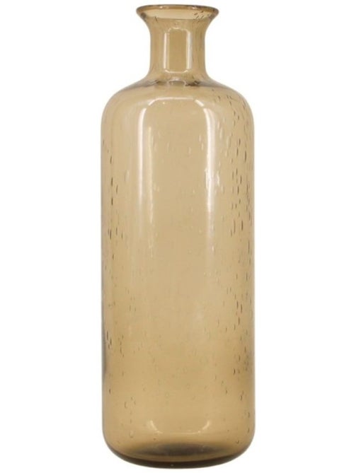 Vase en verre teinté bulles, H30cm - Kiabi