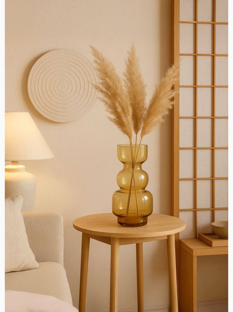 Vase en verre teinté, forme cintrée - AFIBEL Ambre - Kiabi