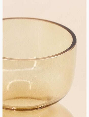 Vase en verre teinté, forme cintrée