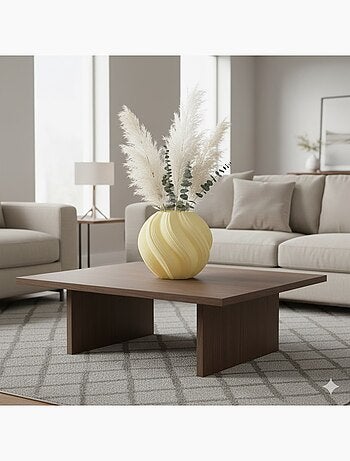 Vase en verre texturé Blanc