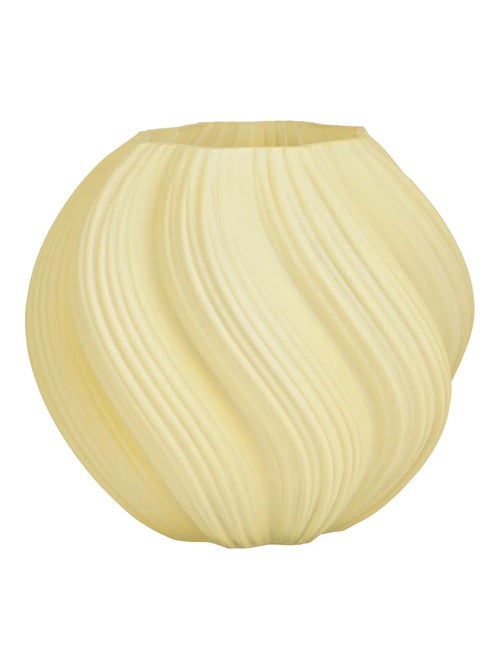 Vase en verre texturé Blanc - Kiabi