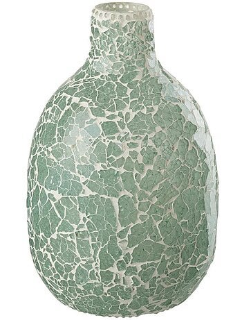Vase fantaisie en verre, décor mosaïque - AFIBEL