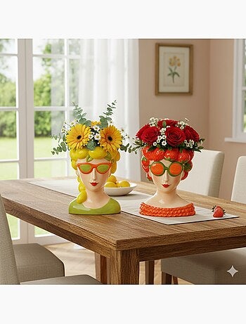 Vase Femme citron moderne