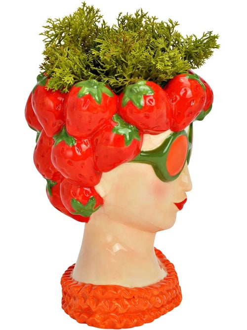 Vase Femme fraise moderne - Kiabi
