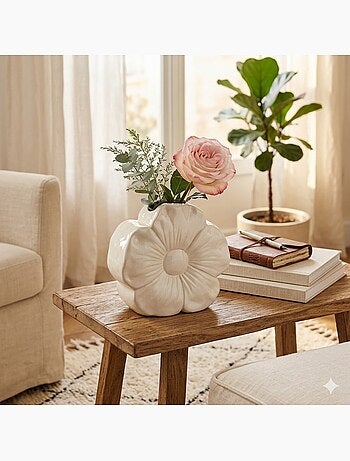 Vase fleur en porcelaine