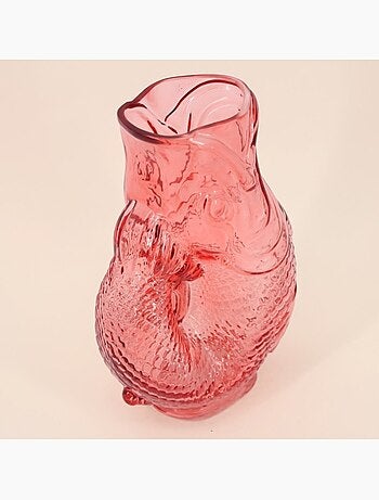 Vase forme poisson en verre 24cm