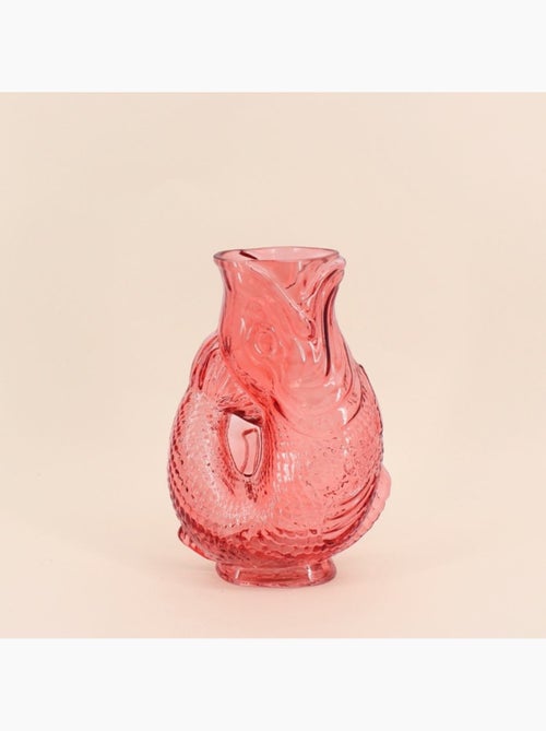 Vase forme poisson en verre 24cm - Kiabi