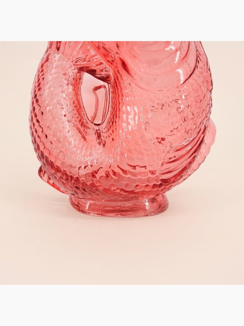 Vase forme poisson en verre, H24cm Orange - Kiabi
