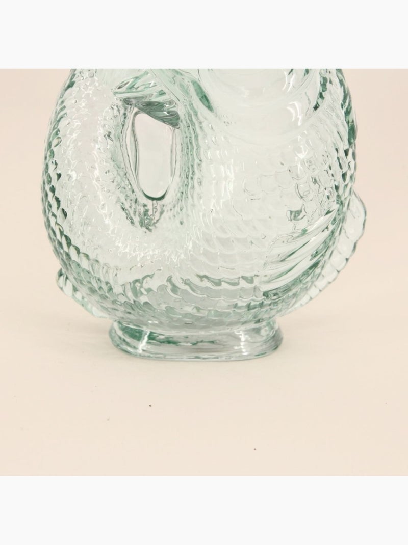 Vase forme poisson en verre, H24cm Transparent - Kiabi