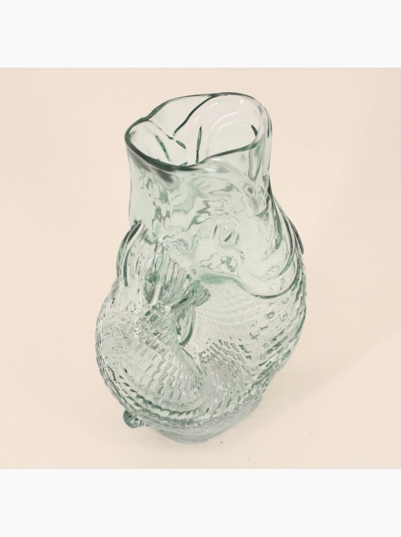 Vase forme poisson en verre, H24cm Transparent - Kiabi