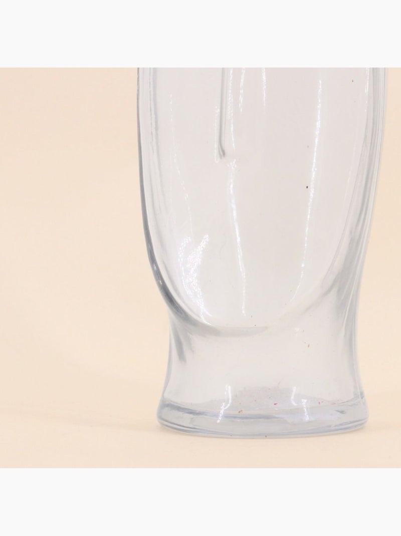Vase forme visage en verre, H24cm Transparent - Kiabi