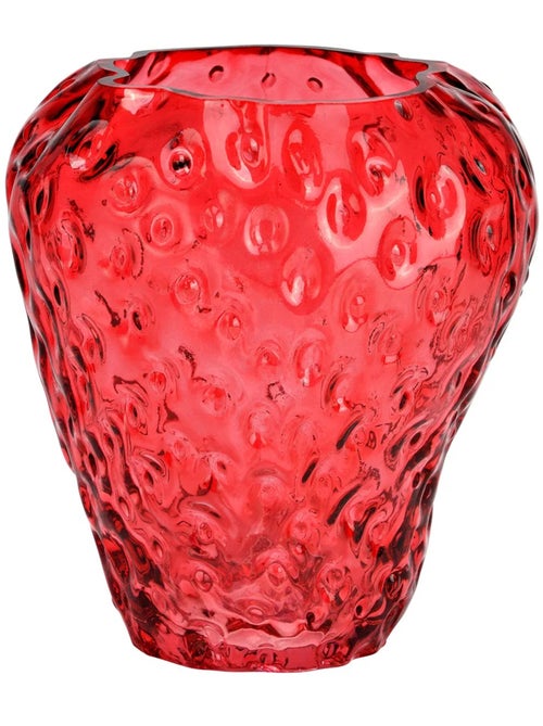 Vase Fraise en verre - Kiabi
