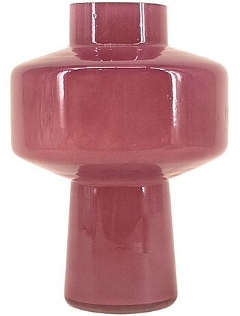 Vase géométrique en verre, h27cm