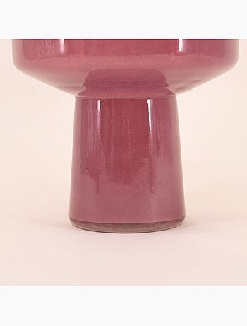 Vase géométrique en verre, h27cm
