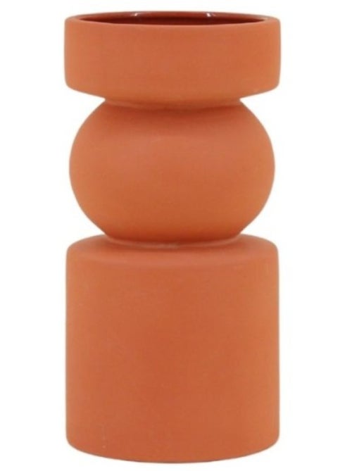 Vase géométrique terracotta 20cm - Kiabi