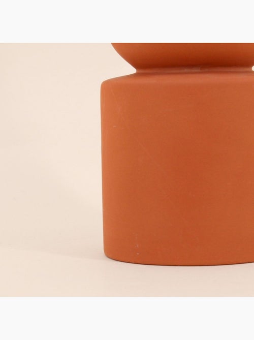 Vase géométrique terracotta, H20cm - Kiabi