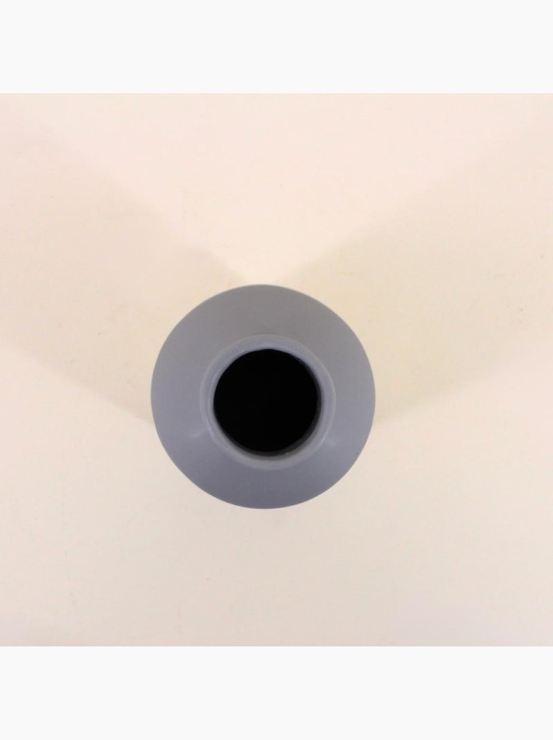 Vase gris mat, H23cm Gris - Kiabi