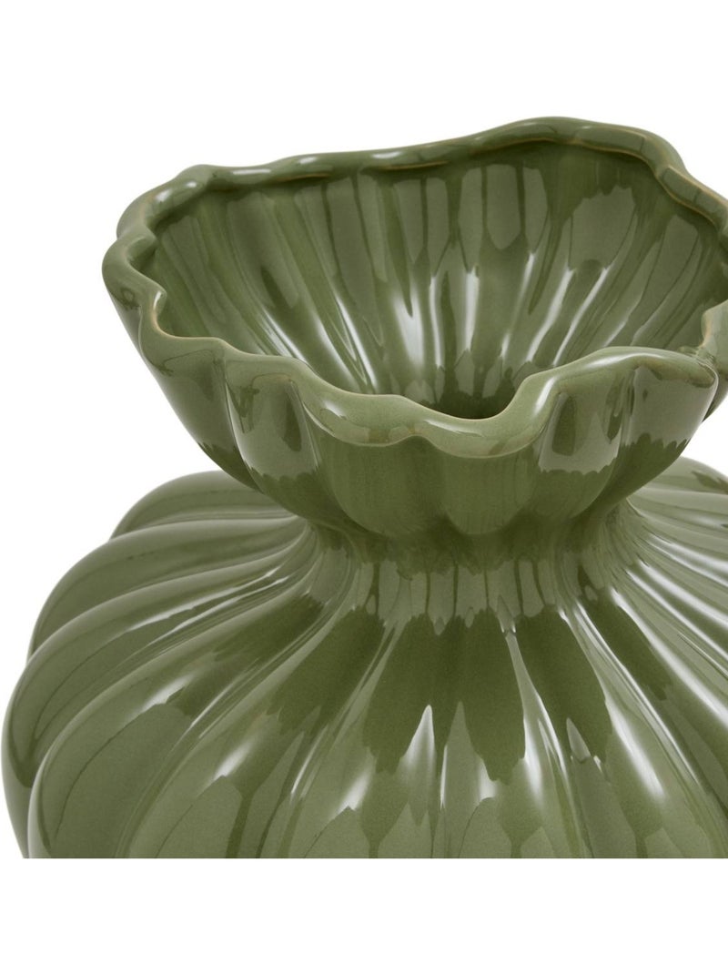 Vase h 23,5 cm mona Kaki - Kiabi