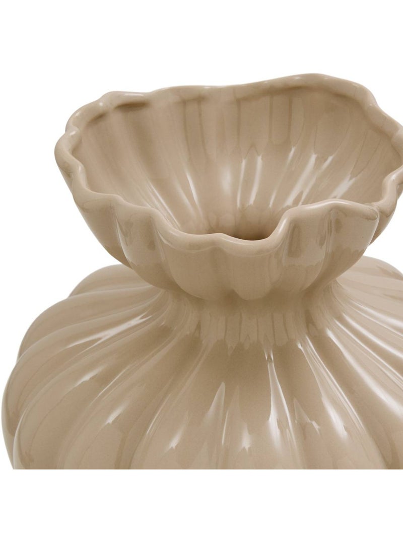 Vase h 23,5 cm mona Marron - Kiabi