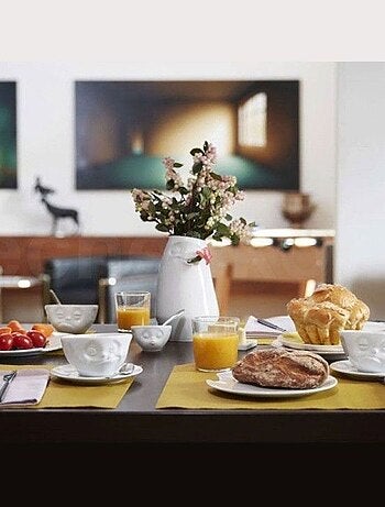 Vase humeur en porcelaine hôtelière blanche 23 cm