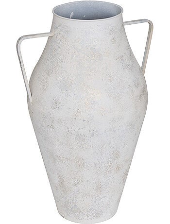 Vase jarre en acier vieilli à anses GLADY