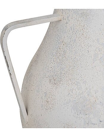 Vase jarre en acier vieilli à anses GLADY