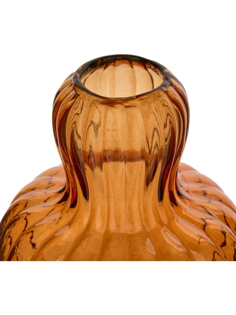 Vase lisière h.19,5cm Marron - Kiabi