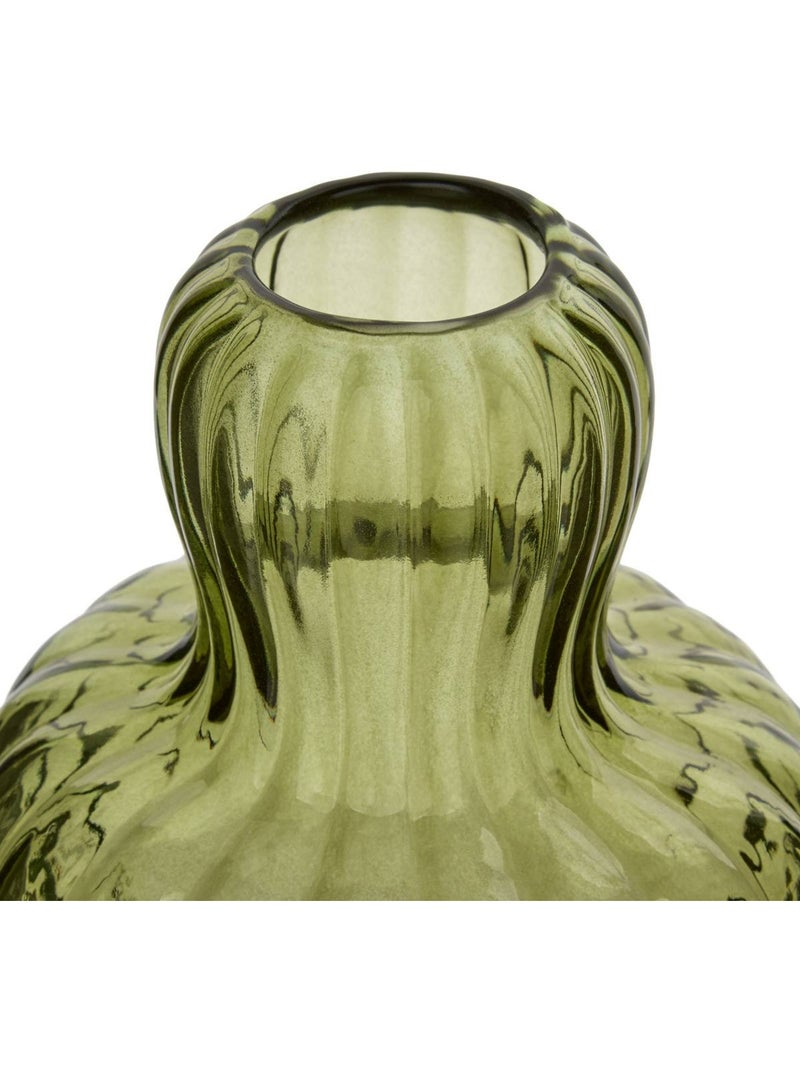 Vase lisière h.19,5cm Marron - Kiabi