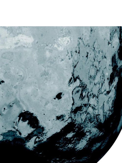 Vase Louise verre recyclé bleu 9L D25 H30 - Kiabi