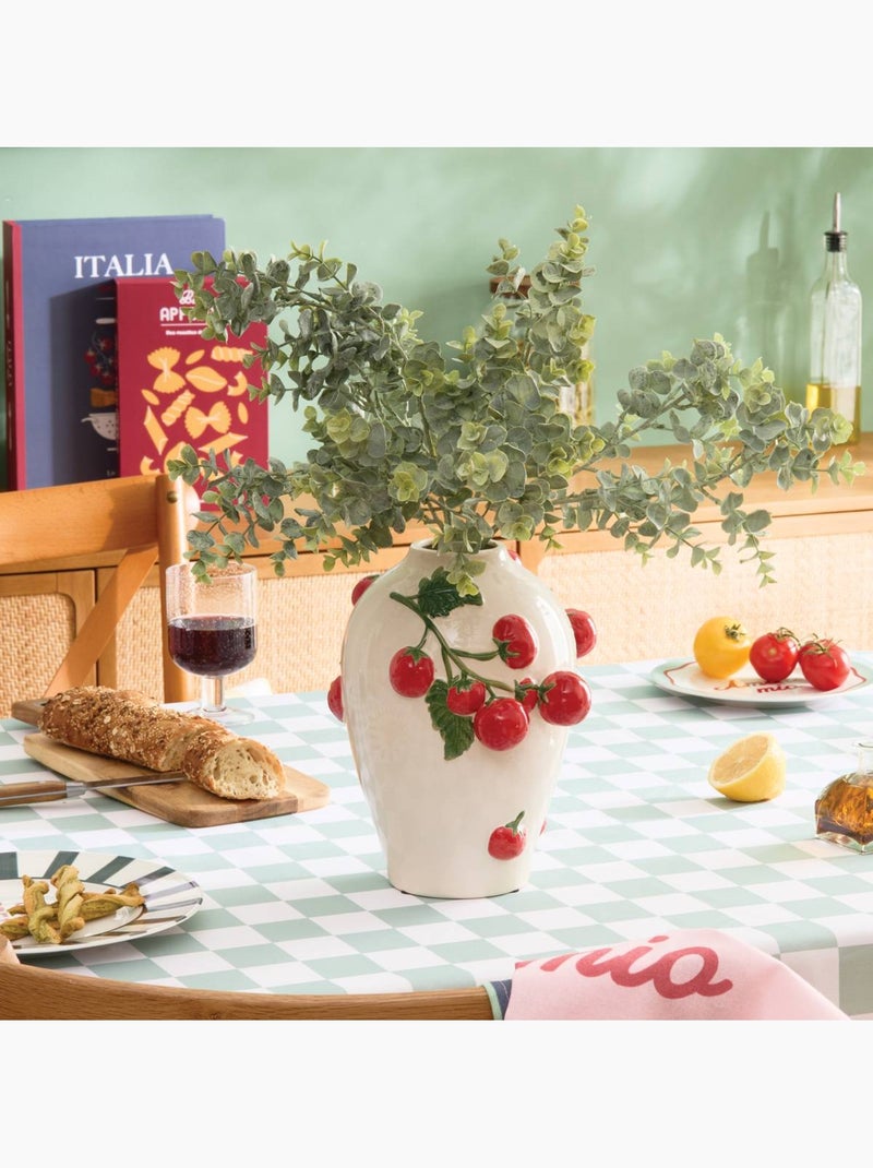 Vase motif tomates en relief en dolomite DELLA Multicolore - Kiabi