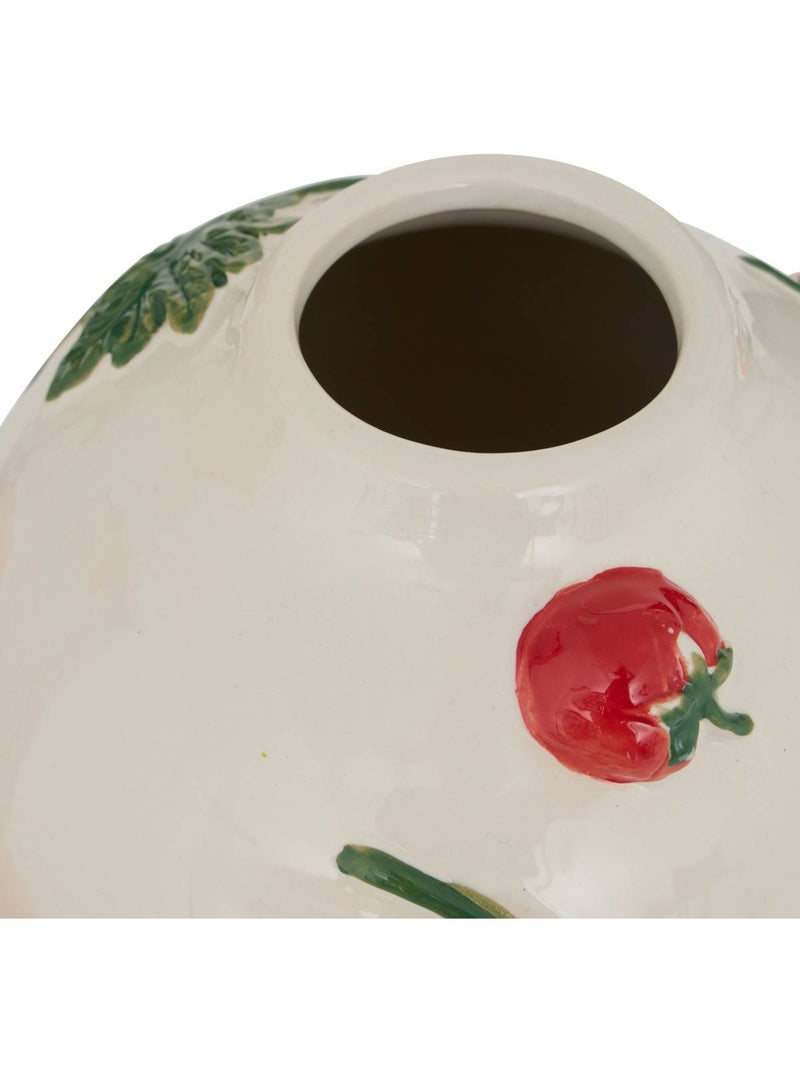 Vase motif tomates en relief en dolomite DELLA Multicolore - Kiabi