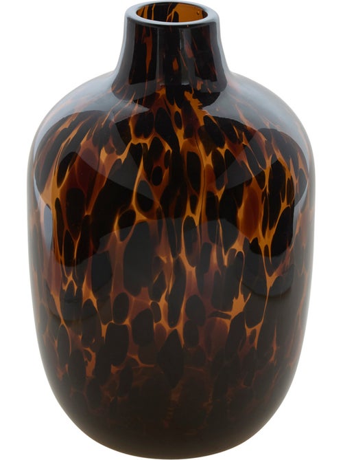 Vase moucheté en verre ambré - AFIBEL - Kiabi