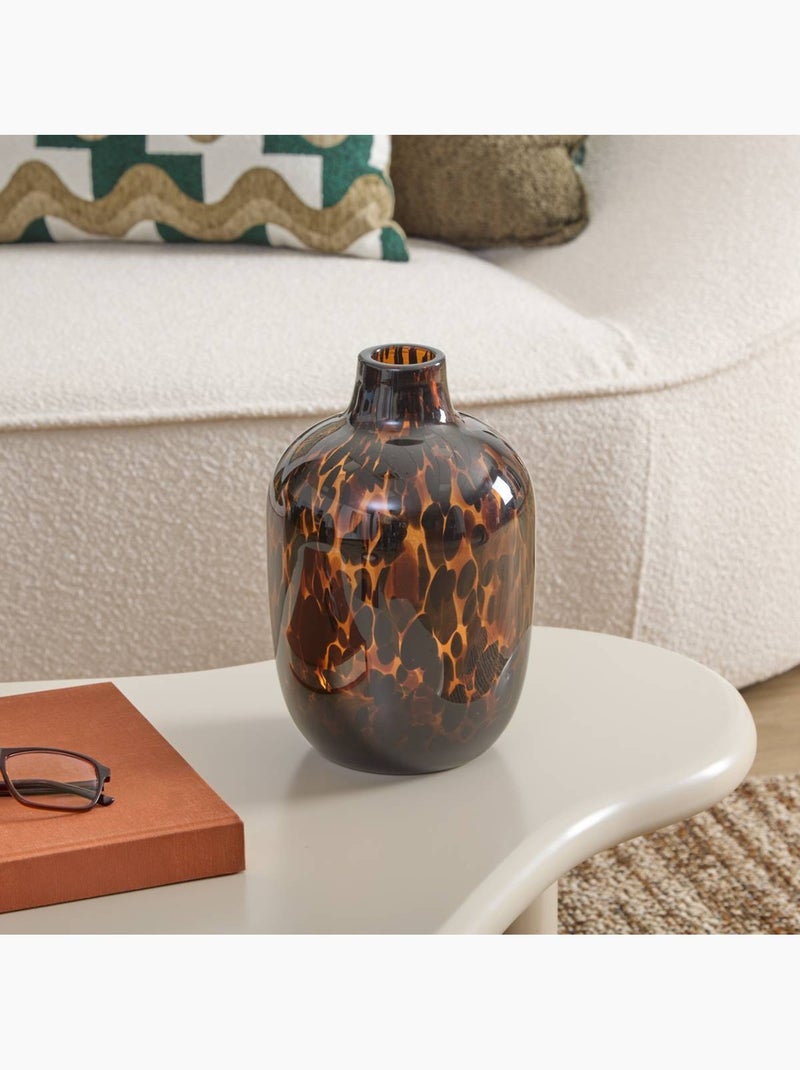 Vase moucheté en verre ambré - AFIBEL Ambre - Kiabi