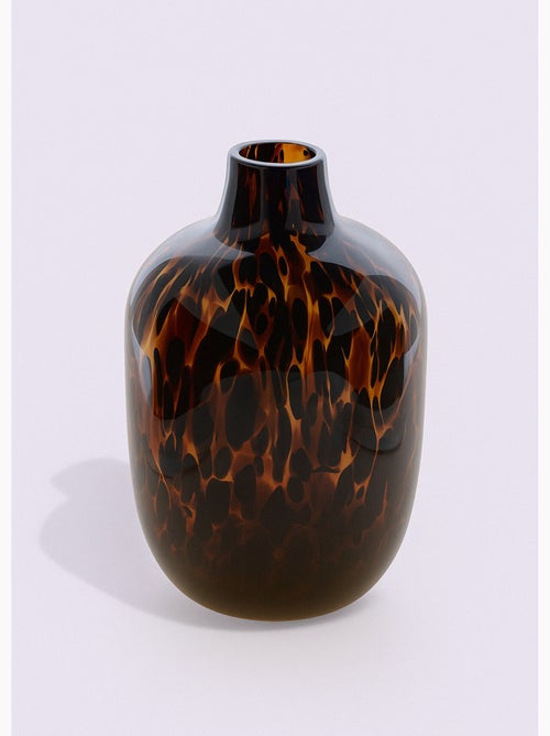 Vase moucheté en verre ambré - AFIBEL - Kiabi