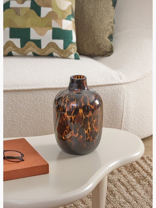 Vase moucheté en verre ambré - AFIBEL - Kiabi