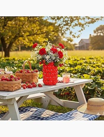 Vase multi fraises en ceramique